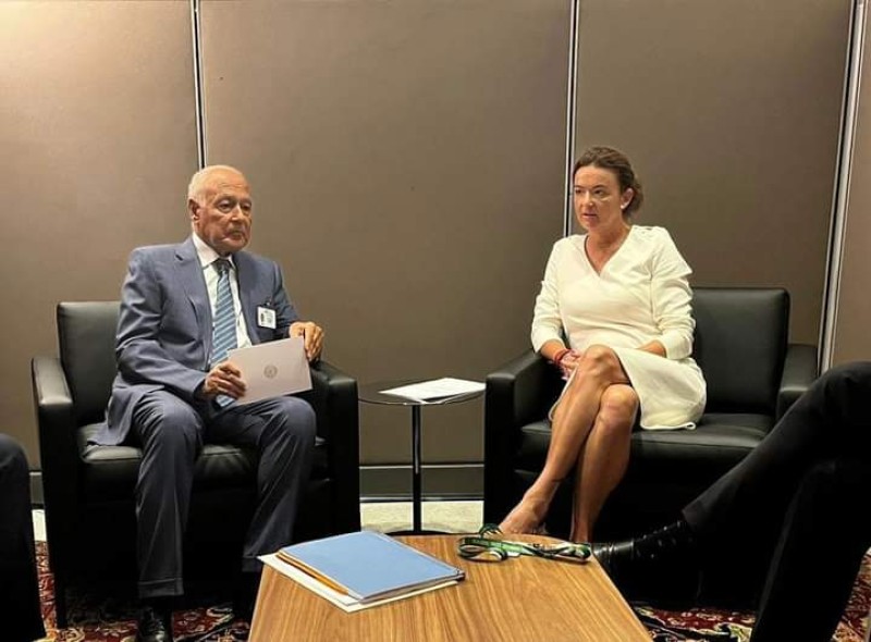 أبو الغيط يلتقي نائبة رئيس الوزراء ووزيرة خارجية سلوفينيا