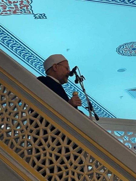 مفتي الجمهورية يلقي خطبة الجمعة في المسجد الجامع بموسكو