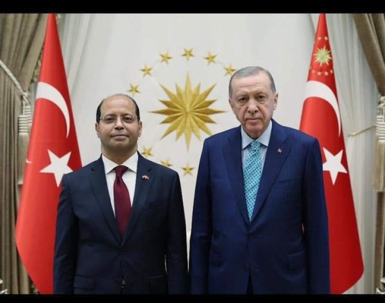 سفير مصر فى تركيا يقدم أوراق اعتماده للرئيس التركي