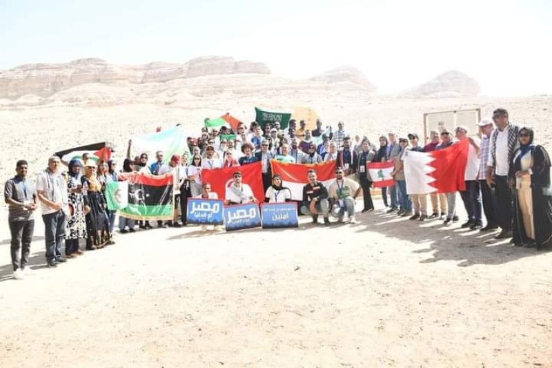 شباب الوفود العربية في زيارة بالمنيا ضمن فعاليات سفينة الشباب العربي