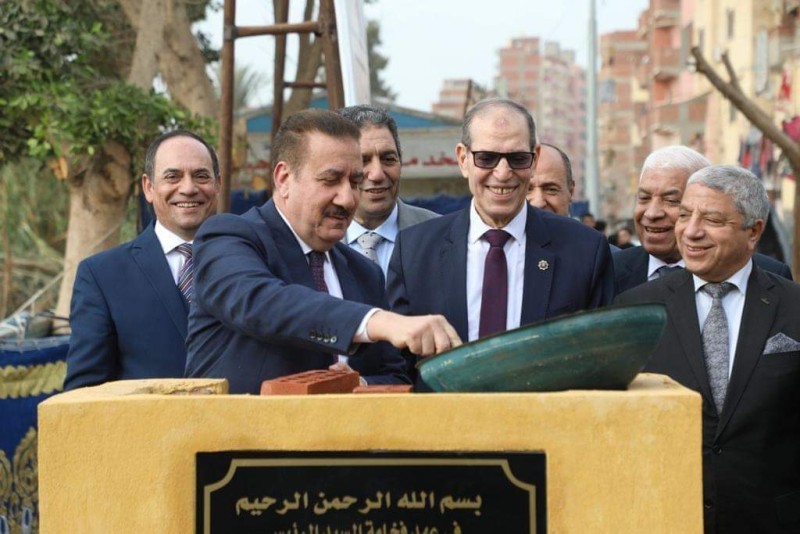 محافظ المنوفية يشارك في وضع حجر أساس مجمع النيابات الإدارية بشبين الكوم