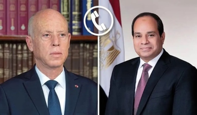 الرئيس السيسي والرئيس التونسي قيس سعيد