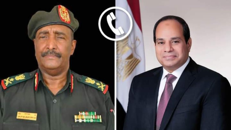 الرئيس السيسي و رئيس مجلس السيادة السوداني 