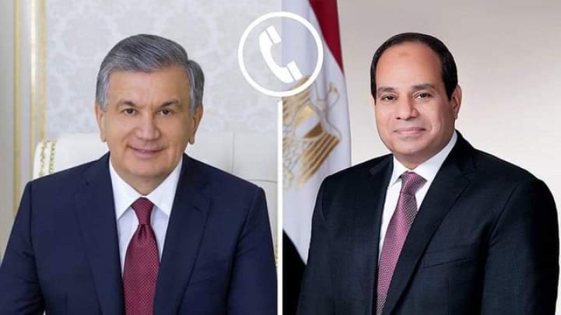 الرئيس السيسي و رئيس أوزبكستان 