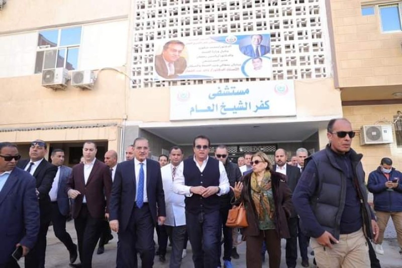 وزير الصحة يتفقد مستشفى كفر الشيخ العام ويوجه بتكثيف العمل بالعيادات المسائية