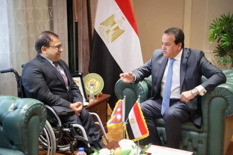 وزير الصحة يستقبل سفير دولة نيبال لدى مصر لمناقشة سبل التعاون المشترك
