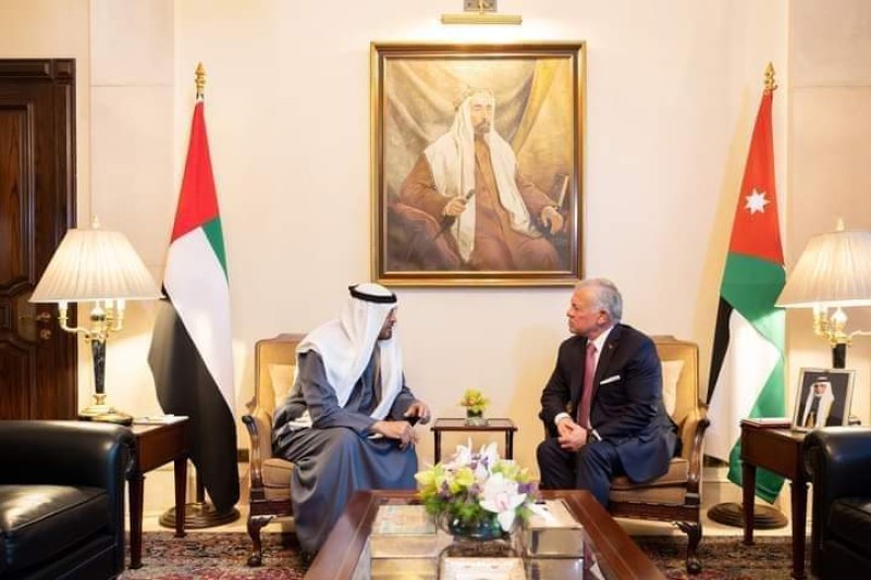 العاهل الأردني ورئيس الإمارات يحذران من تداعيات استمرار الحرب على غزة