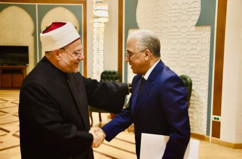 مفتي الجمهورية يستقبل سفير المملكة المغربية الجديد لدى القاهرة