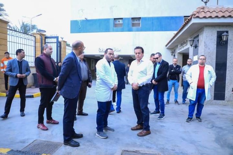 وزير الصحة يتفقد مستشفى قها التخصصي بمحافظة القليوبية