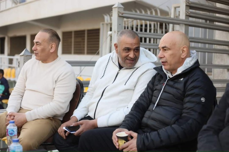 جهاز منتخب مصر بقيادة التوأم يحضر مباراة سيراميكا و الجونة