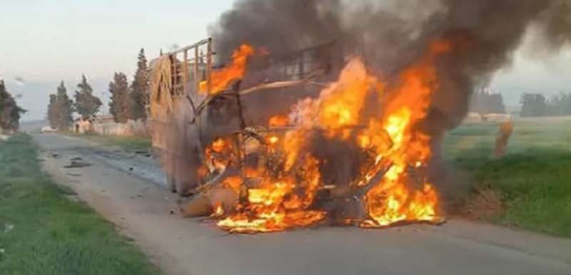 مقتل 3 في قصف إسرائيلي لشاحنتين بمنطقة القصير السورية