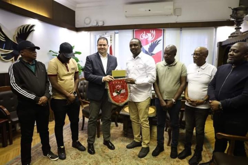 النادي الأهلي يستقبل رئيس نادي يانج أفريكانز