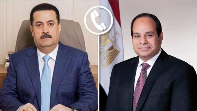 الرئيس عبد الفتاح السيسي و رئيس الوزراء العراقي يتبادلان التهنئه بمناسبة حلول شهر رمضان الكريم