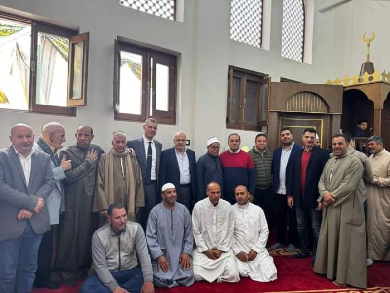 محافظ كفرالشيخ يعلن إفتتاح مسجد الرحمه بقلين