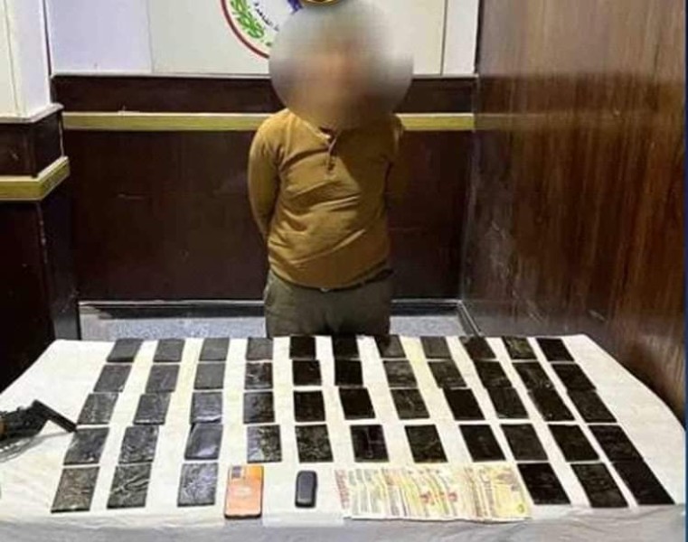 الداخلية: ضبط عاطل بحوزته 5 كيلو جرام من مخدر الحشيش بالقاهرة