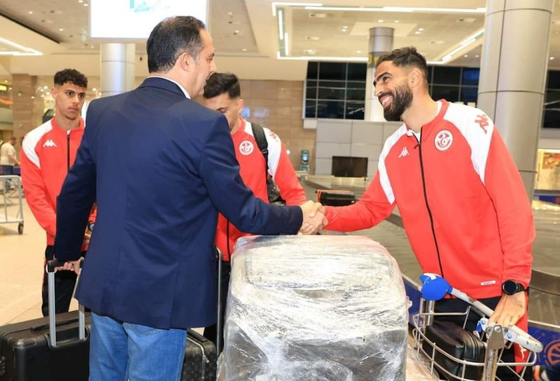 بعثة المنتخب التونسي تصل مصر استعدادا للدورة الودية الدولية