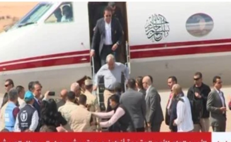 الأمين العام للأمم المتحدة يصل مطار العريش 