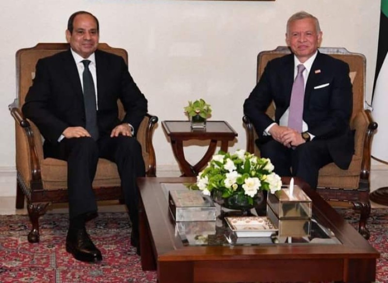 الرئيس السيسي و العاهل الأردني يحذران من عواقب أي عملية عسكرية في رفح