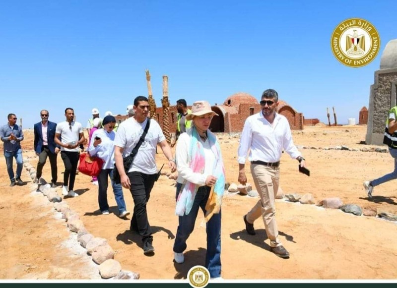 وزيرة البيئة: تم الإنتهاء من 51 وحدة سكنية بقرية الغرقانة بمحمية نبق جنوب سيناء
