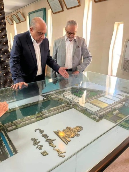 وزير قطاع الأعمال يتفقد مصانع شركة مصر شبين الكوم للغزل والنسيج بمحافظة المنوفية