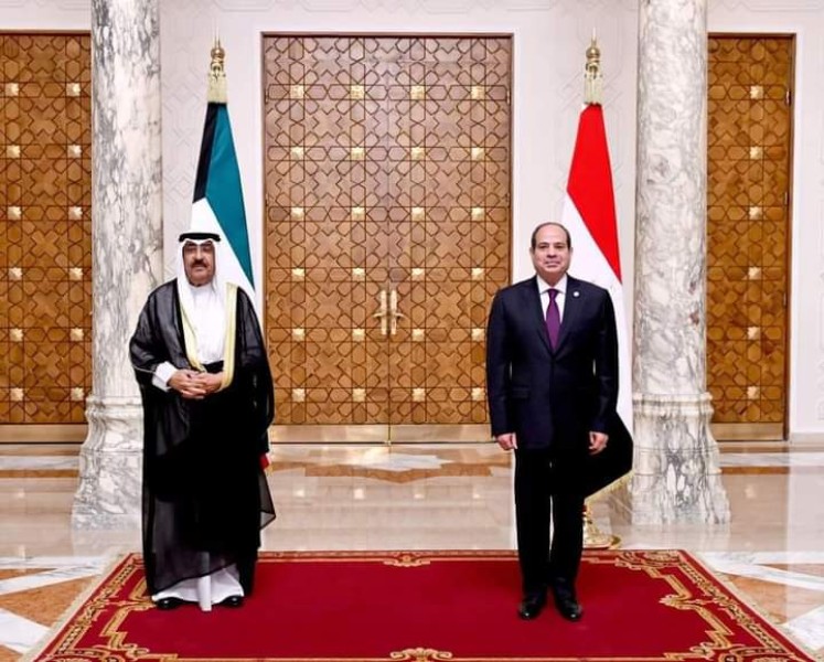 الرئيس السيسي و أمير دولة الكويت 