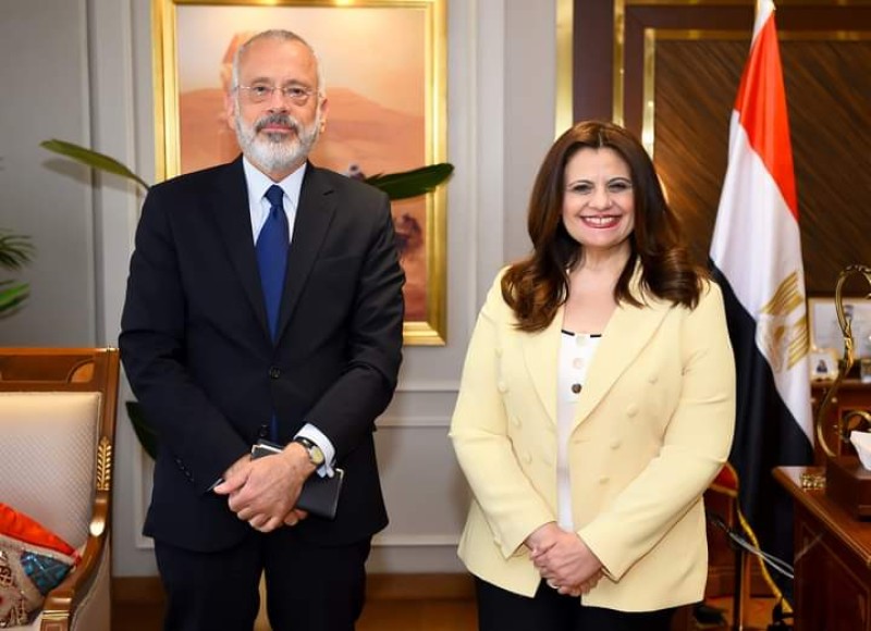 وزيرة الهجرة تستقبل السفير اليوناني لدى مصر لبحث تعزيز سبل التعاون