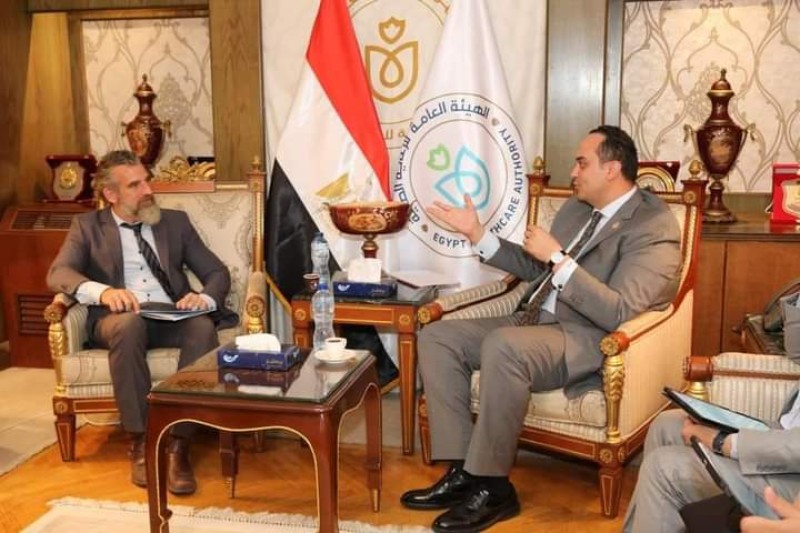 رئيس هيئة الرعاية الصحية يبحث تعزيز التعاون مع ممثل منظمة الأمم المتحدة للطفولة ”يونيسف في مصر”
