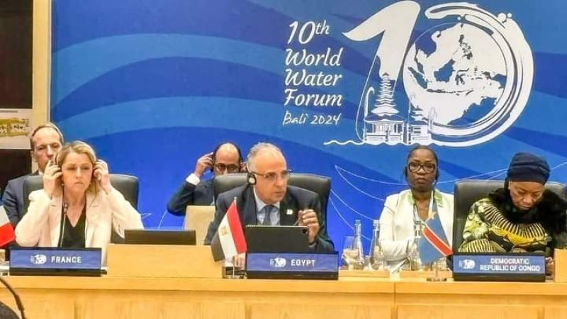 وزير الري يلقى كلمة فى الجلسة الرئيسية للمنتدى العالمي العاشر للمياه فى إندونيسيا