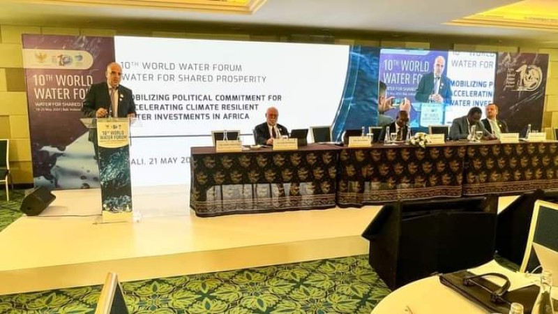 وزير الري يشارك فى جلسة تعبئة الالتزام السياسي من أجل تسريع الاستثمارات في مجال المياه