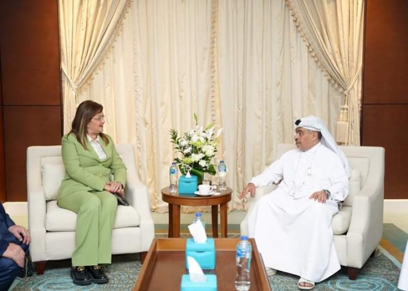 وزيرة التخطيط تلتقي بوزير المالية القطري لبحث سبل تعزيز وتطوير العلاقات بين البلدين