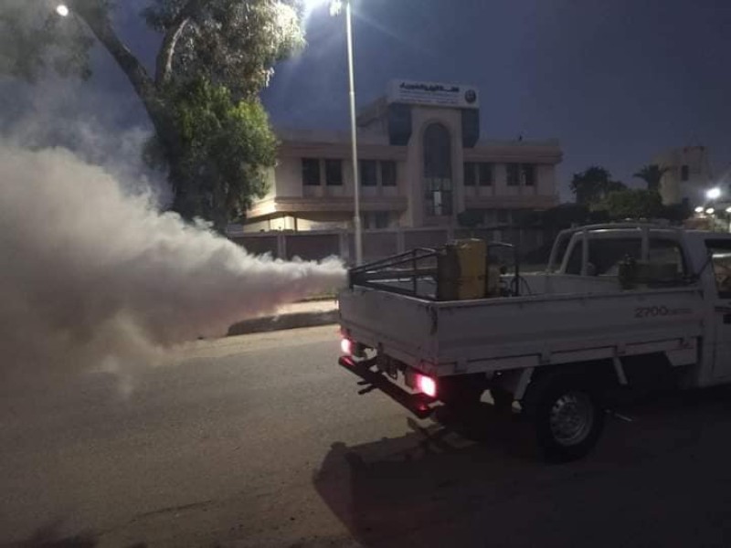 حملات مكثفة لمكافحة الناموس بمدينة بورفؤاد