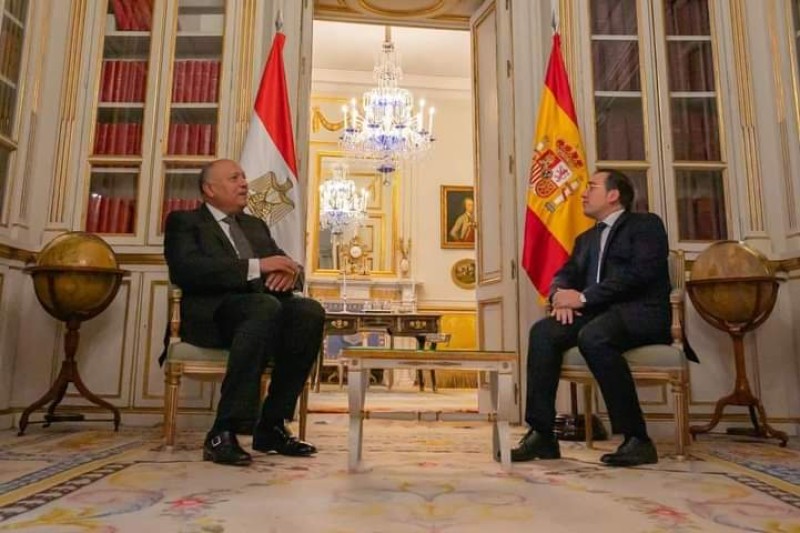 وزير الخارجية  و نظيره الإسباني