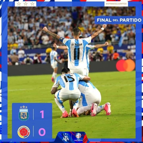 الأرجنتين تفوز على كولومبيا.. وتتوج بطلاً للكوبا أمريكا