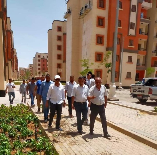 جولات ميدانية متواصلة لمسئولي المدن الجديدة لدفع أعمال تنفيذ مبادرة سكن لكل المصريين