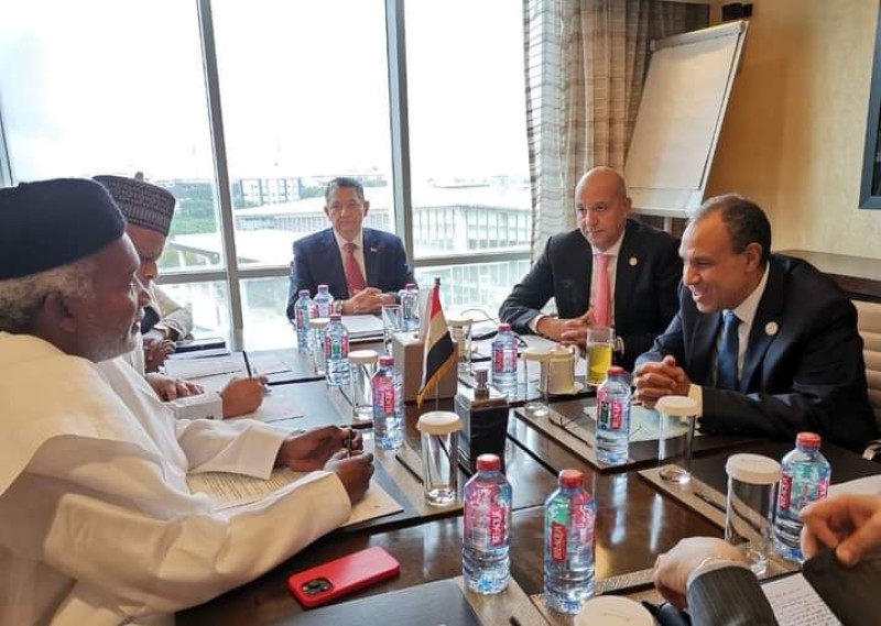 وزير الخارجية يلتقى نظيره  النيجيري على هامش الاجتماع التنسيقى السادس للاتحاد الأفريقي والتجمعات الاقتصادية الإقليمية