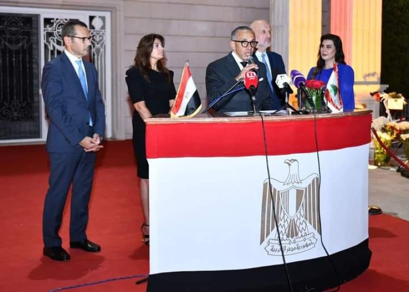 السفارة المصرية في بيروت تحتفل بالعيد الوطني لجمهورية مصر العربية