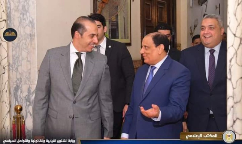 وزير الشئون النيابية يلتقي رئيس محكمة النقض ورئيس مجلس القضاء الأعلى
