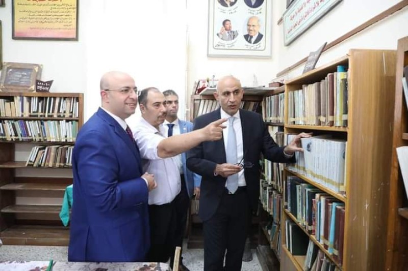 وزير التربية والتعليم ومحافظ بنى سويف يتفقدان مدرسة الشهيد هشام كمال طعمة الثانوية
