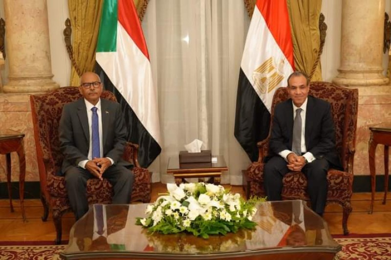 وزير الخارجية والهجرة يستقبل نظيره السوداني ويعقد معه جلسة مباحثات ثنائية