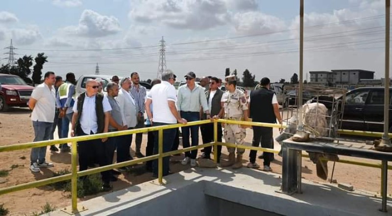 وزير الري يتفقد محطة ٦ على المسار الناقل لمحطة الدلتا الجديدة