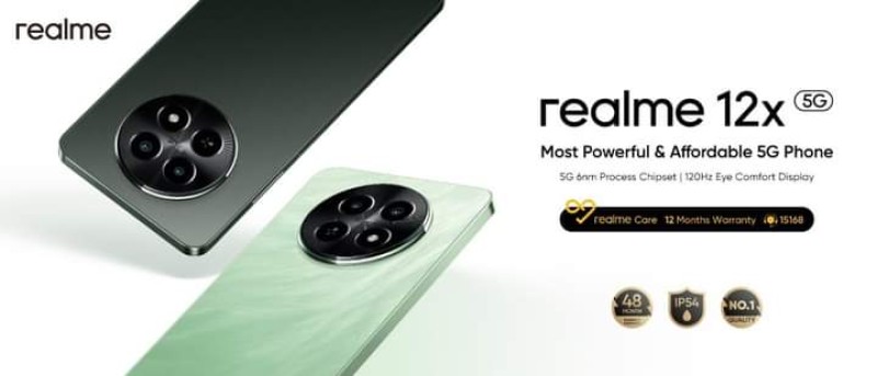 ريلمي تستعد لإطلاق realme 12x أفضل هاتف ذكي في فئة الهواتف الاقتصادية مع تقنية 5G