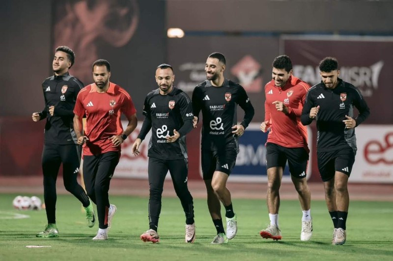 الاهلي يواصل استعداداته لمباراة الاتحاد السكندري بالدوري