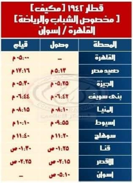 ”السكة الحديد”: بدء أولى رحلات قطار الشباب ضمن برنامج ”اعرف بلدك”