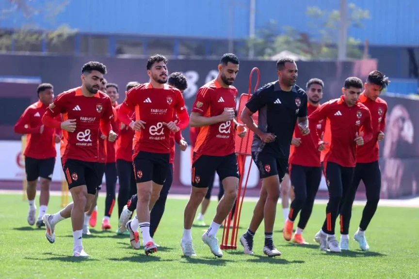 الأهلي يبدأ الاستعداد لمباراة طلائع الجيش بدوري نايل