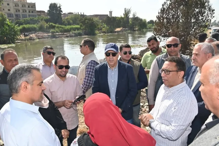 وزير الري يتفقد حالة الري وأعمال تطهيرات الترع بمحافظة الغربية