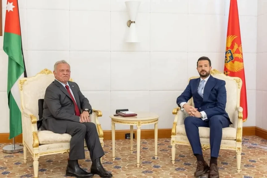 عاهل الأردن ورئيس الجبل الأسود يبحثان الجهود المبذولة للتوصل لتهدئة شاملة بالإقليم