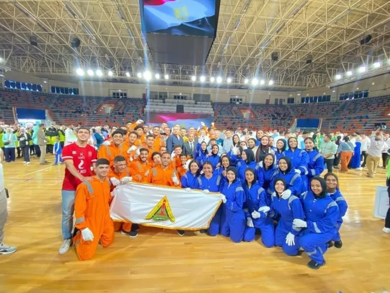 جامعة بنها تشارك فى مهرجان العروض الرياضية للكليات المتخصصة