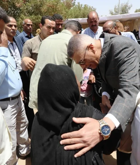 محافظ أسوان يشهد فعاليات مشروع تحويشة