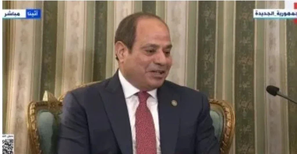 الرئيس السيسي : مصر عنصر استقرار بالمنطقة ونبذل جهوداً كبيرة لوقف إطلاق النار بغزة