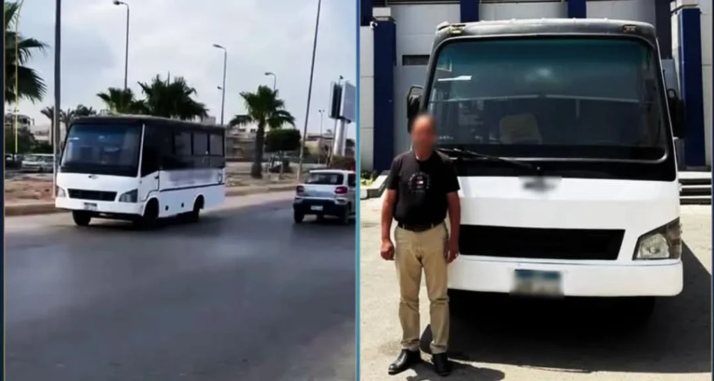 الداخلية: كشف ملابسات مقطع فيديو قيام أتوبيس بالسير عكس الإتجاه بالقاهرة